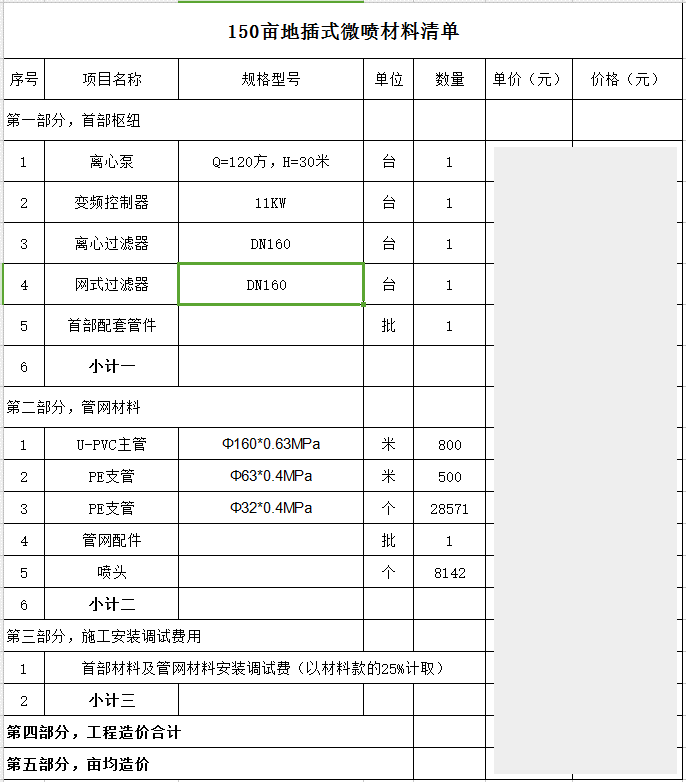 園林噴灌、滴灌、微噴